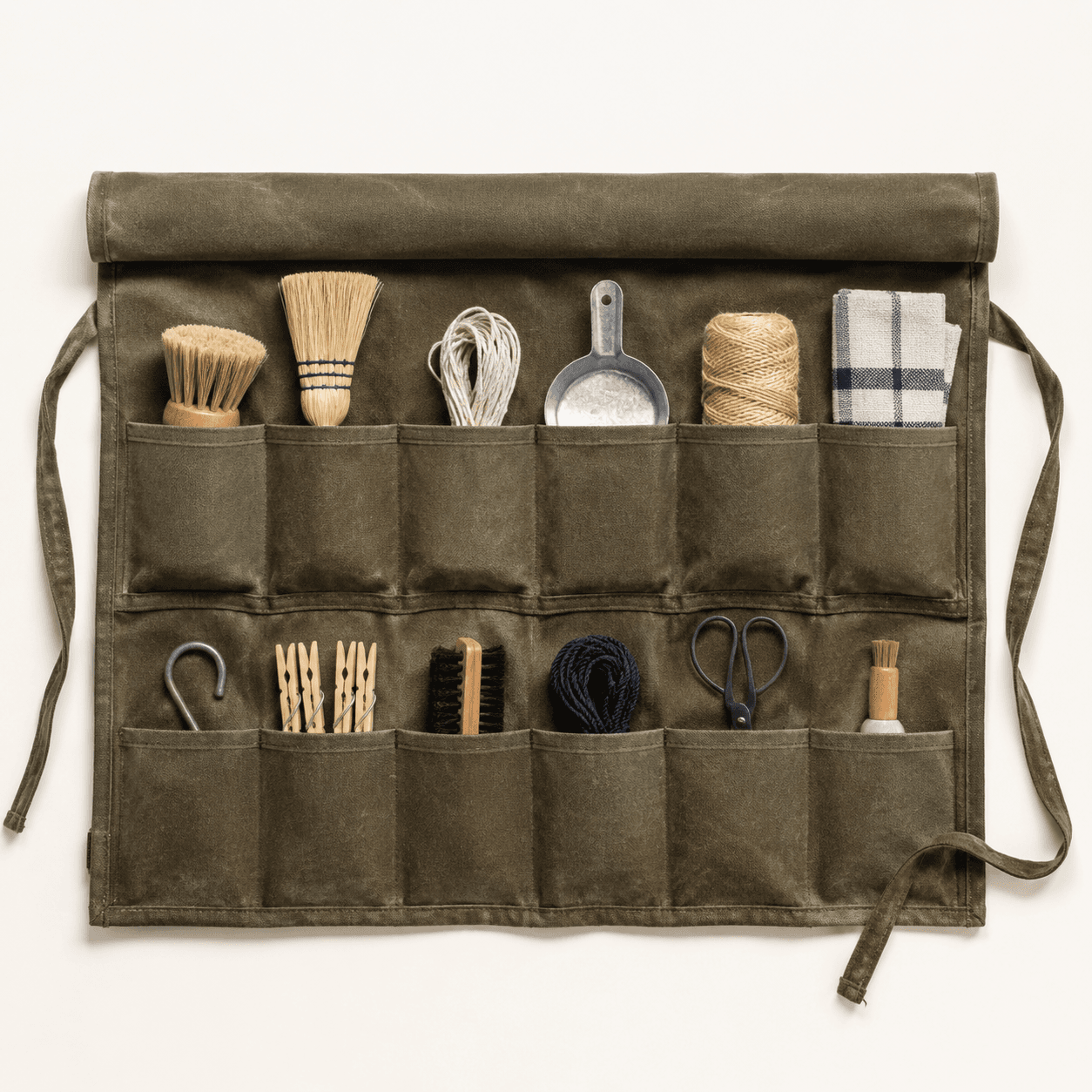 Tool Roll Organizer — A roll-up pouch that keeps small household helpers together.