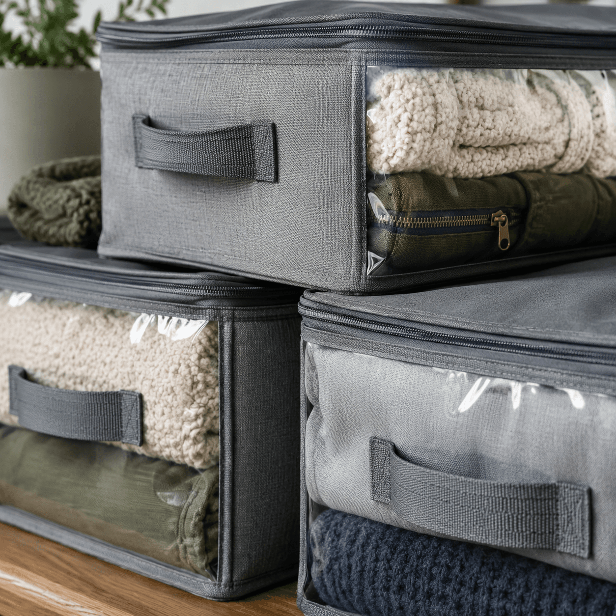 Under-Stair Storage Bags (Set of 3) material detail